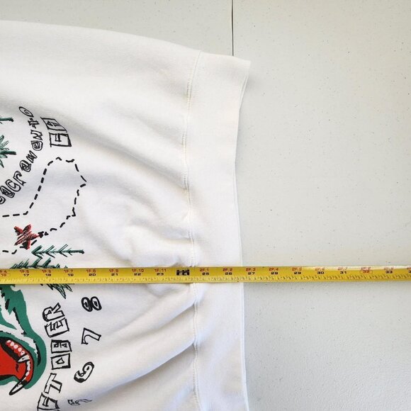 White Aftershock 2023 Crewneck Unisex Size Large White - Picture 3 of 6